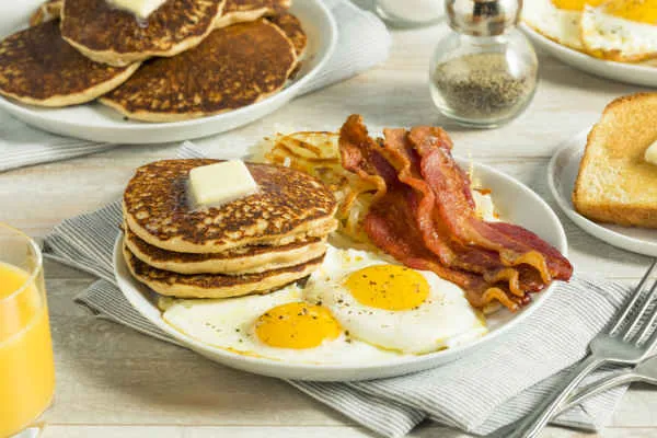 Pancakes with One Choice of Meat