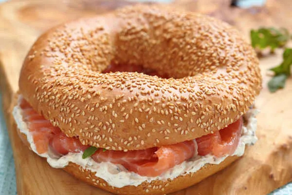 Bagel with Cream Cheese and Lox