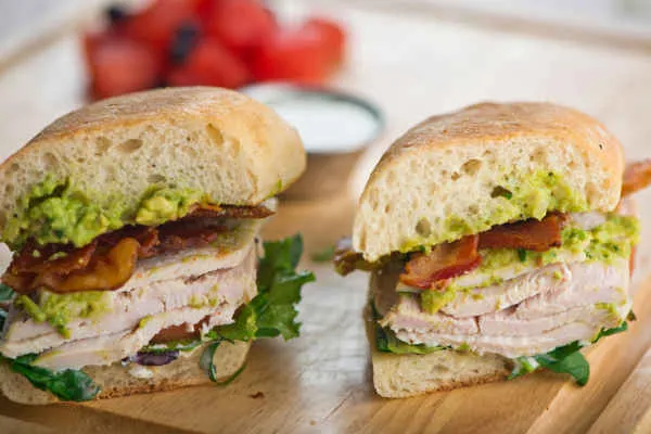 Herb Lemon Chicken & Melted Swiss Hot Grilled Hero
