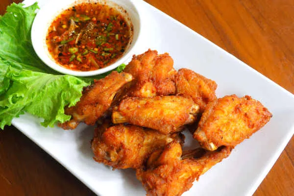 Chicken Wings with Flavor Ranch, BBQ, or Sweet Chili